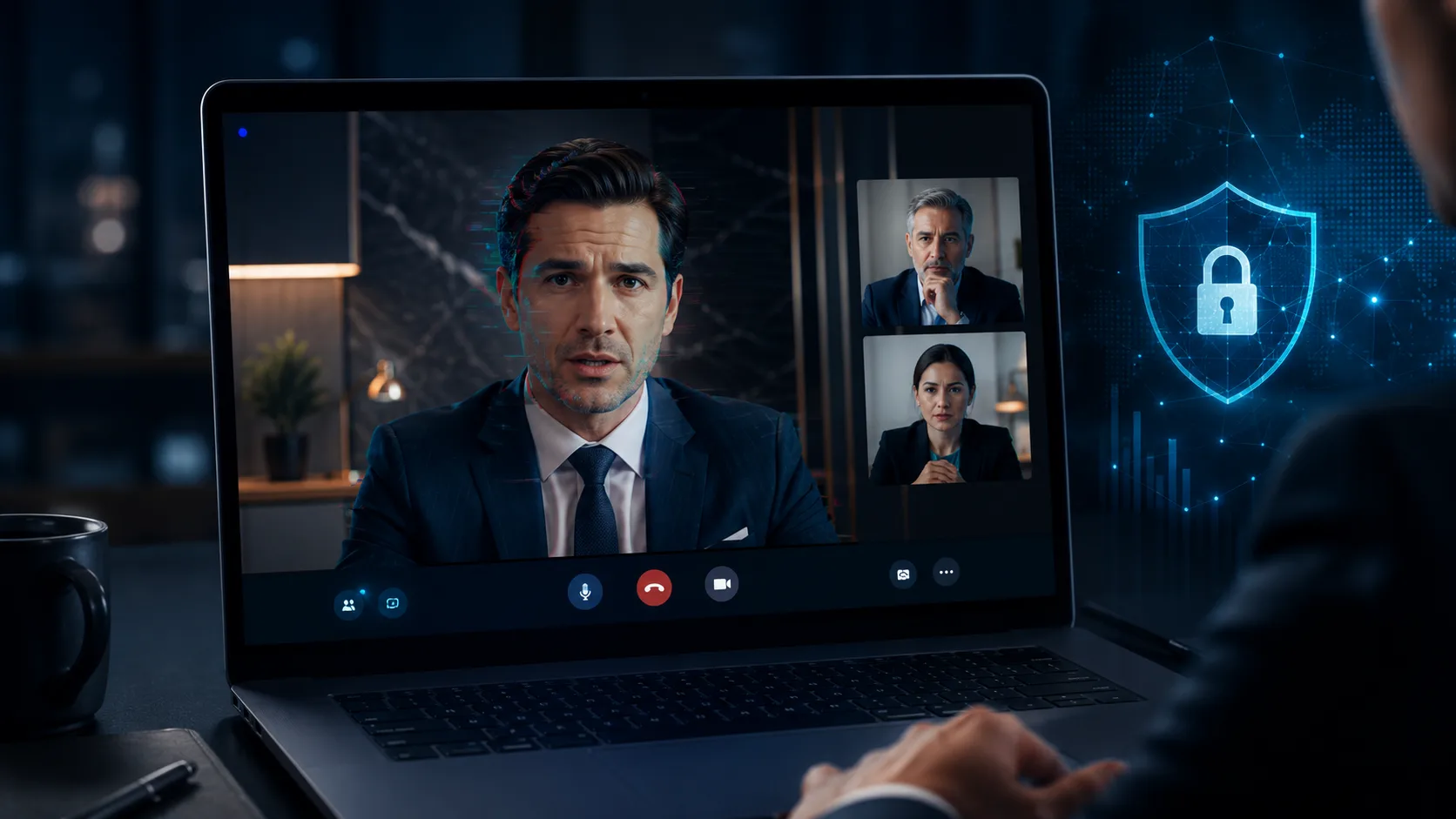Ejecutivo aparentemente suplantado mediante un deepfake durante una videollamada empresarial